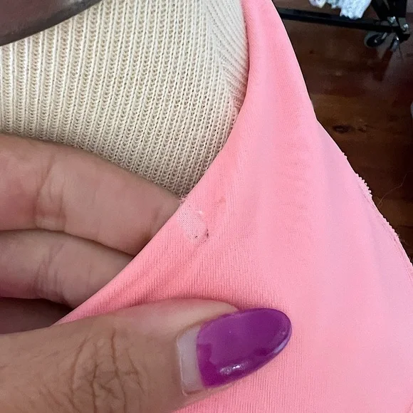 Vintage 60s 70s Shadowline Light Pink Gown Ruffles & Pockets - Picture 3 of 6